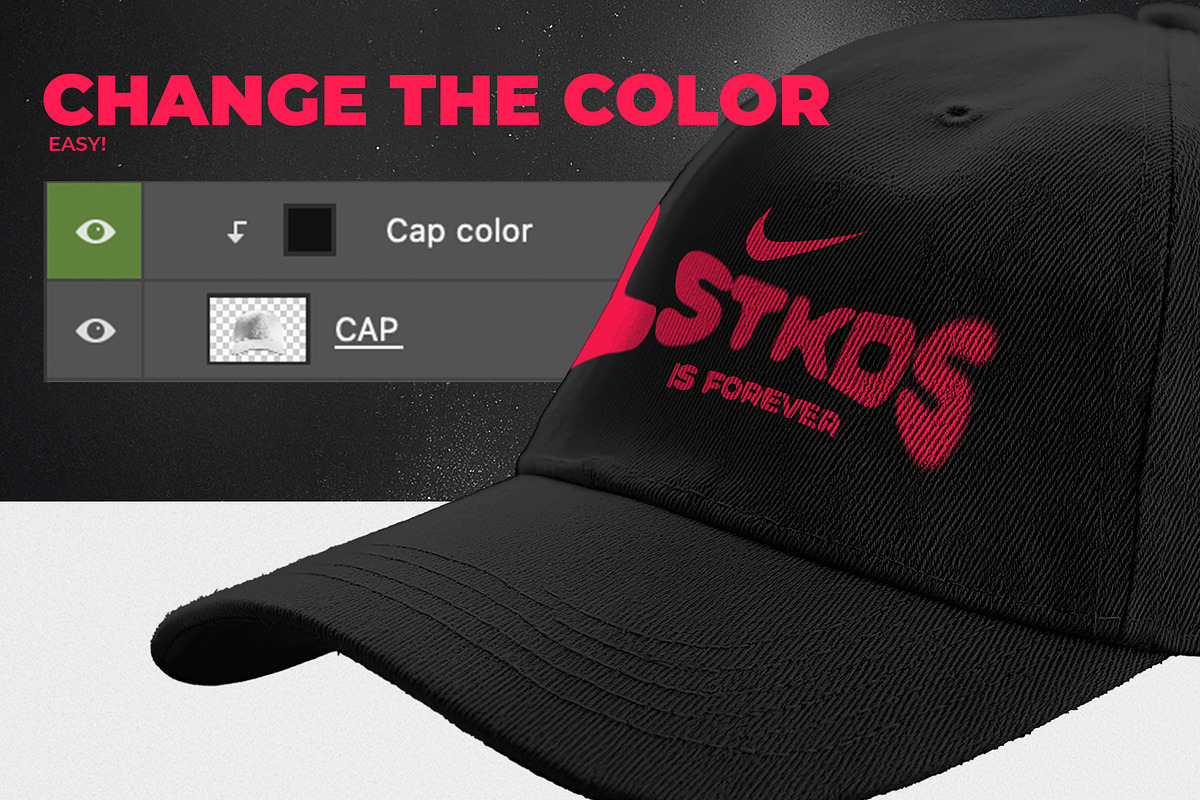 Baseball Cap Mockup Collection, a Hat Mockup by Lostkids (Photo 2 of 3)