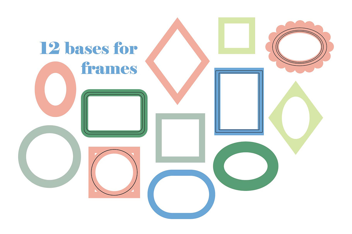 FRAME decorative borders, a Decorative Illustration by Elliko shop (Photo 7 of 10)