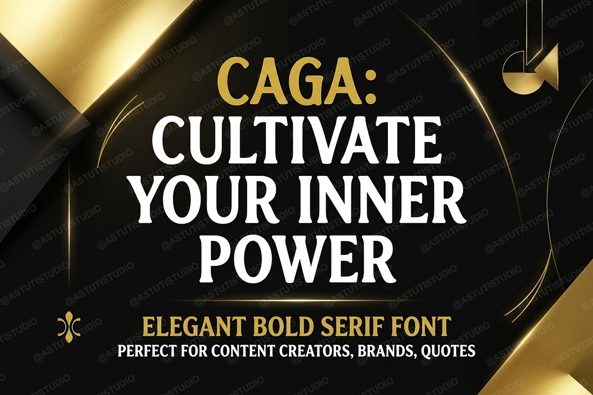 Caga - Elegant Modern Serif Typeface, a Serif Font by Astuti Studio (Photo 20 of 25)