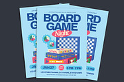 Board Game Night Event Flyer, a Flyer Template by Gumico Studio. (Thumbnail 3 of 3)