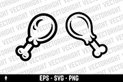 Cooked chicken leg, an Icon by Vectorhight (Thumbnail 3 of 3)