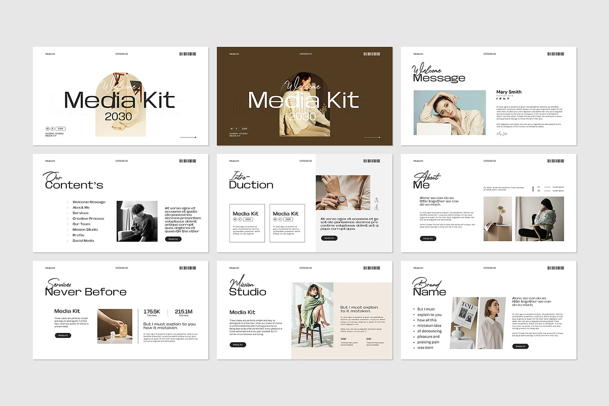 Media Kit Presentation Template, a Presentation Template by evgenystudio (Photo 6 of 8)
