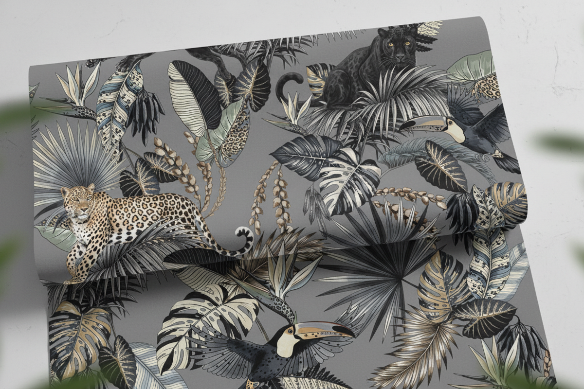 Indigo Jungle Tropical Seamles 2026, a Pattern Graphic by Luiz da Rolt Grathwohl (Photo 21 of 24)