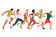 Sports vector illustrations set, a Person Illustration by LisaKolbasa (Thumbnail 8 of 19)