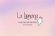 La Llorona Sans, a Handwritten Font by Beck McCormick (Thumbnail 1 of 10)