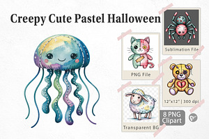 Creepy Cute Pastel Halloween, a Graphic by Artnoy