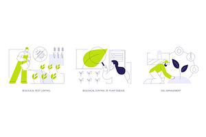 Organic farming industry isolated, an Illustration by Visual Generation