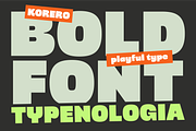 Korero HF Bold Display Font, a Sans Serif Font by 24Design Studios (Thumbnail 2 of 11)