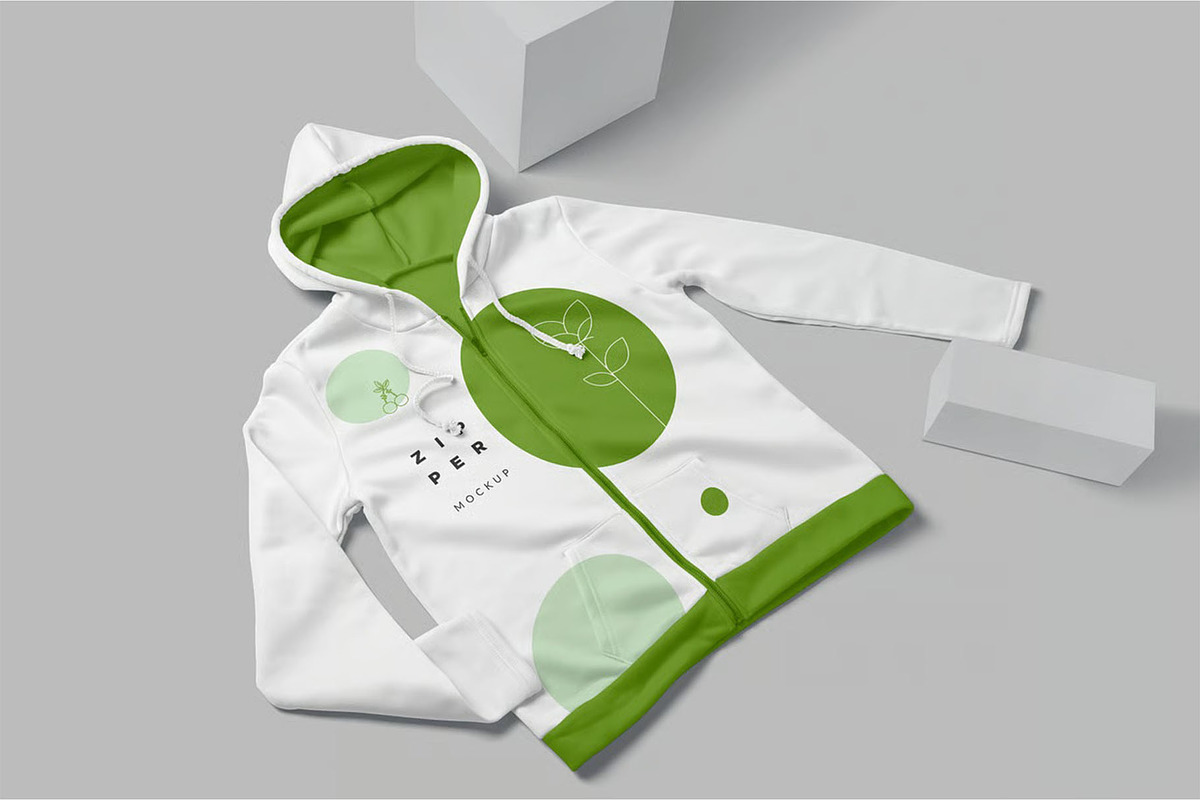 Zipper Hoodie Mockup Templates, a Hoody Mockup by megostudi0 (Photo 4 of 6)