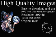 Mystic Dreamweaver Clipart, an Illustration by Craft Nest (Thumbnail 2 of 9)