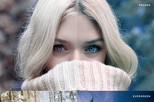 10 Winter Blues Photo Effect Actions