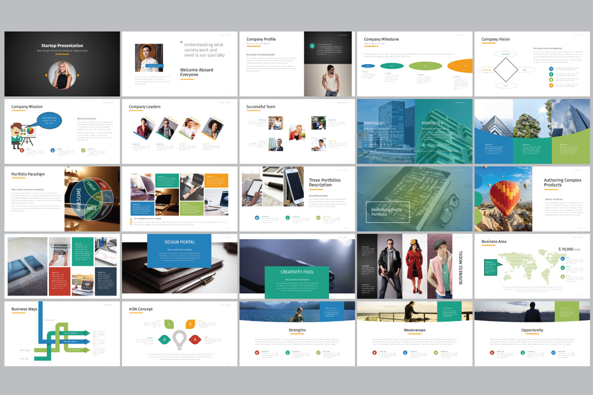 Ini Powerpoint Bundle, a Presentation Template by GreenDesign (Photo 4 of 7)