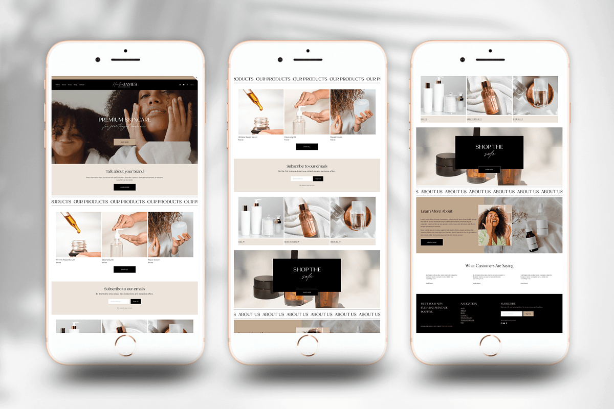 Boho Squarespace Website Template, a Squarespace Template by tinathetinybeana (Photo 3 of 6)