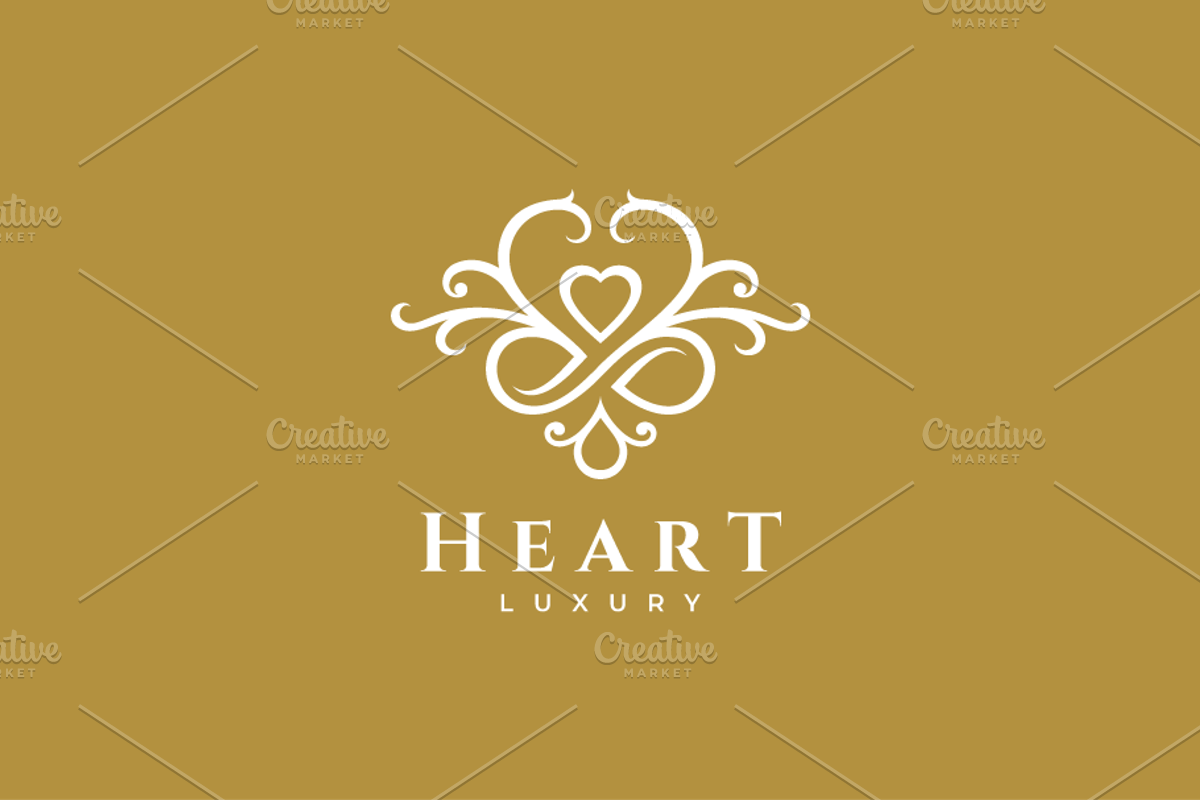 Heart Luxury Logo, a Branding & Logo Template by yopie (Photo 3 of 4)
