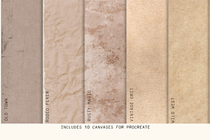 Western Grunge Texture Canvas Pack