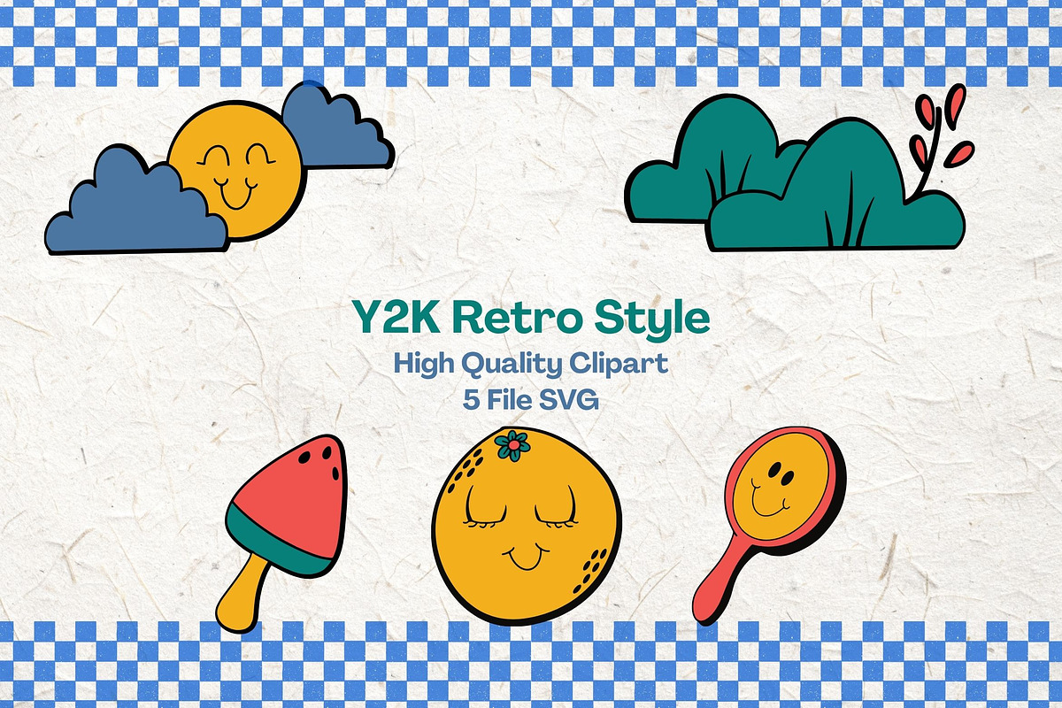 Y2K Retro Style Clipart Illustration, an Object Illustration by One Four Creativa (Photo 1 of 2)