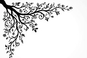 50 Tree Branch Corner Silhouette, a Decorative Illustration by Amazin_art (Thumbnail 7 of 25)