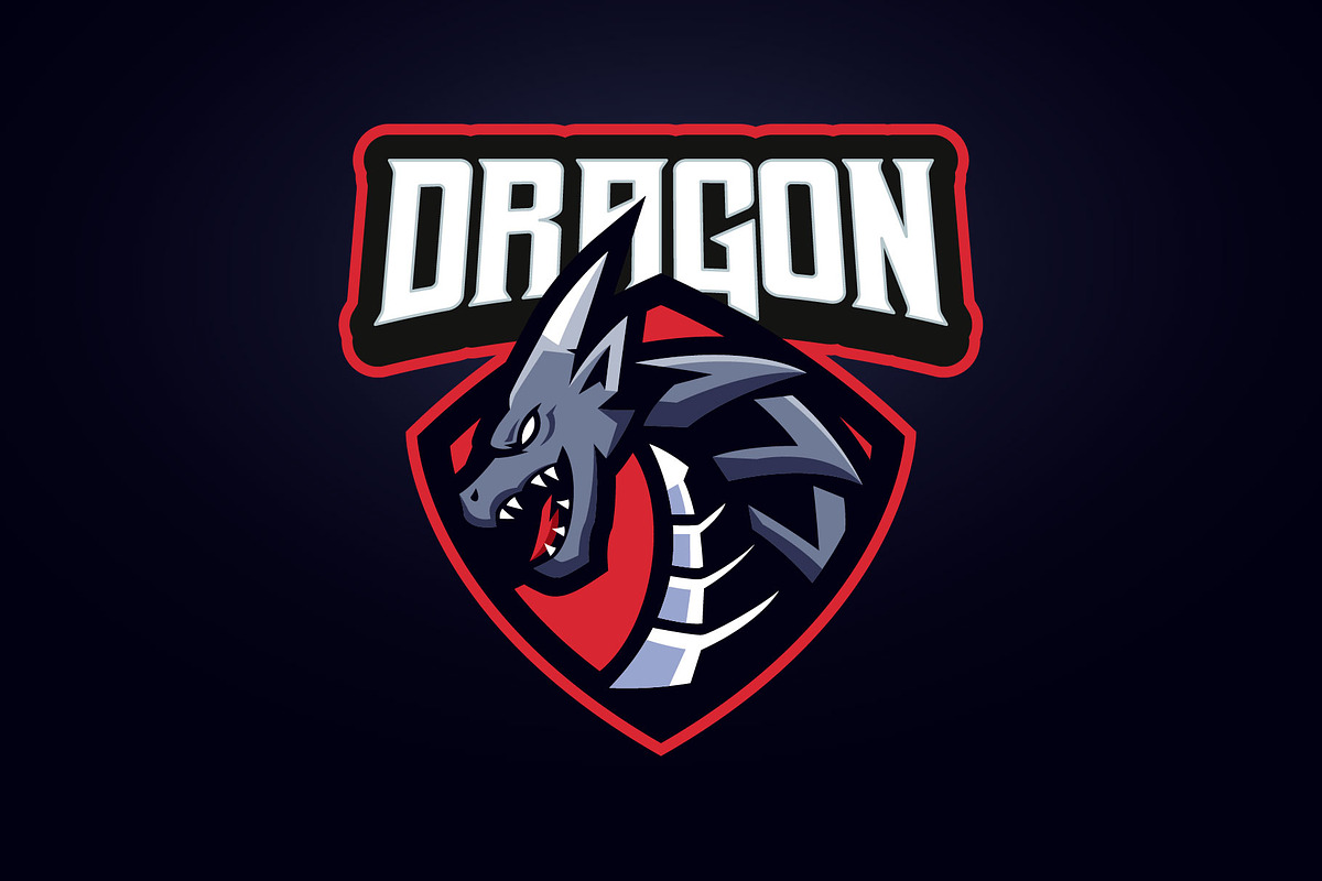 Dragon Esports Logo Templates, a Branding & Logo Template by kidzdsgn (Photo 2 of 4)