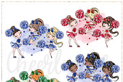 Cheerleader Hand Drawn Clipart, a Sport Illustration by Masha  Studio (Thumbnail 10 of 12)