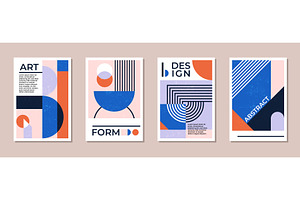 Abstract Modern Bauhaus Posters