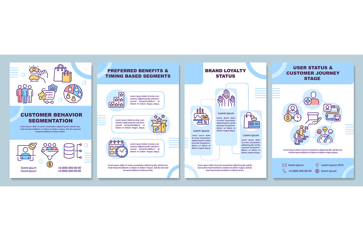 Customer behavior brochure template, a Brochure Template by IMG Visuals
