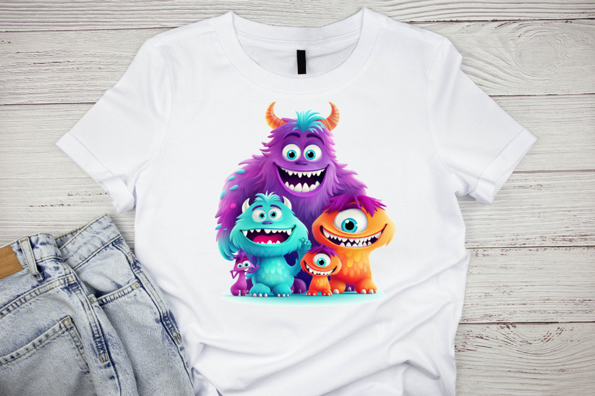 Cute Monster Family Watercolor Clipa, an Object Graphic by Regulrcrative (Photo 9 of 11)