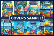 200 Beach in jar Coloring Pages, a Seasonal Illustration by BrightMart (Thumbnail 2 of 3)
