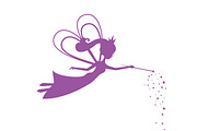 Cartoon Fairies Silhouette, an Illustration by Svetlana Voloshina (Thumbnail 2 of 7)