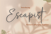 Escapist Roman Typeface, a Script Font by Aditastudios (Thumbnail 1 of 8)