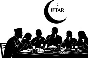 50 Ramadan Iftar Silhouette Bundle, an Illustration by Gfx_Store (Thumbnail 4 of 49)