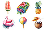 Summer Pool Day Clipart, an Illustration by CreationArt (Thumbnail 3 of 5)