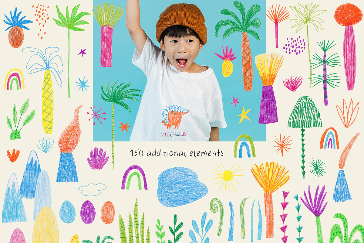 Dinosaurs. For kids small and big., an Animal Illustration by Annakniaz (Photo 8 of 13)