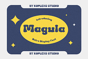Megula - Retro Display Font, a Handwritten Font by Koplexs Studio (Thumbnail 1 of 10)
