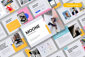 Moone–Creative Business Google Slide, a Presentation Template by kreatifreya