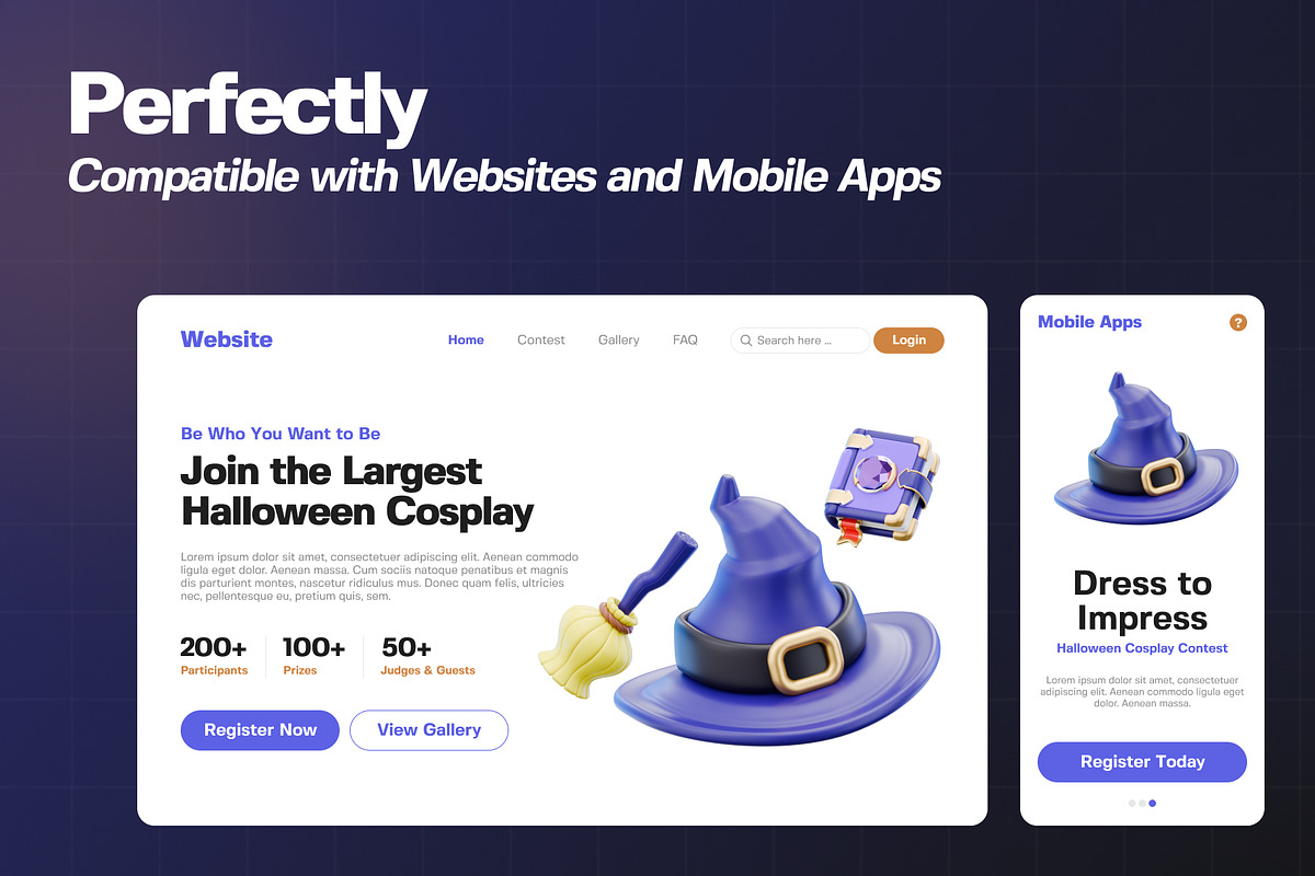 Halloween Icon 3D Pack, an Object 3D Model by Haps Space (Photo 3 of 5)