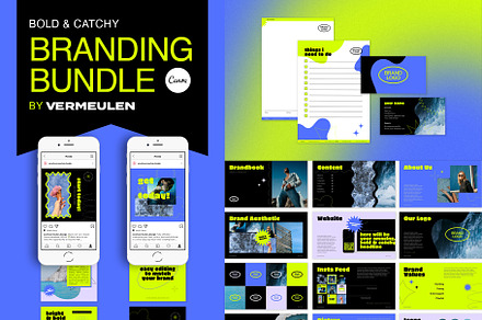 Branding Bundle Kit CANVA Bold, a Branding & Logo Template by Vermeulen Design Studio