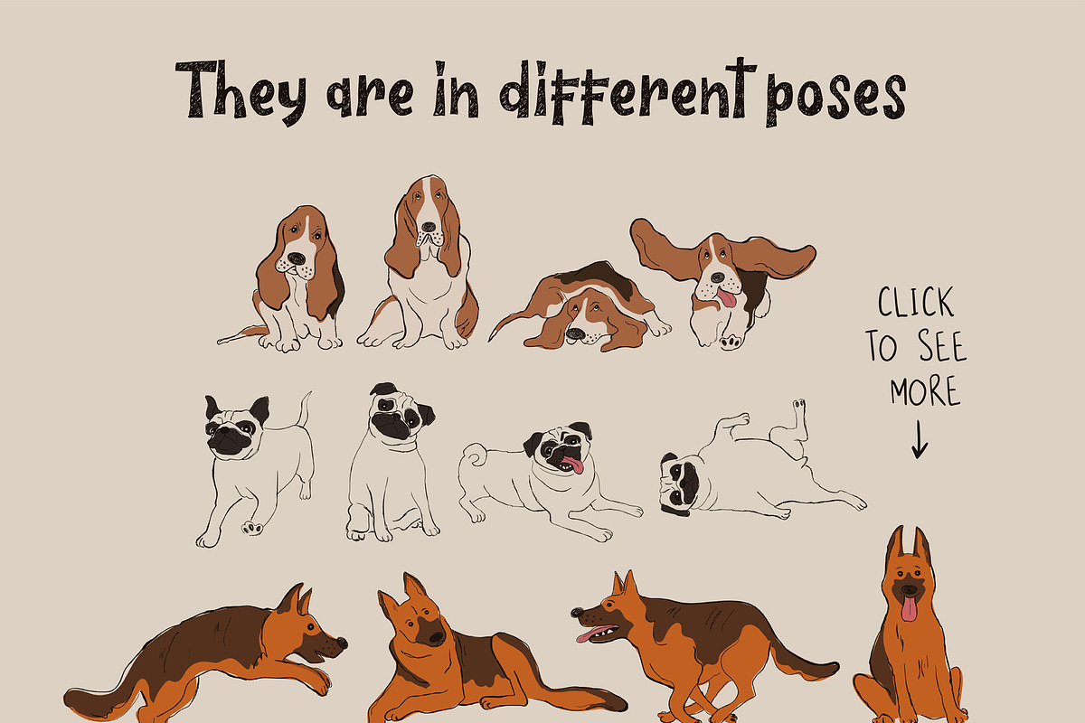 Pep Doggy Dogs, an Animal Illustration by Annakniaz (Photo 3 of 11)