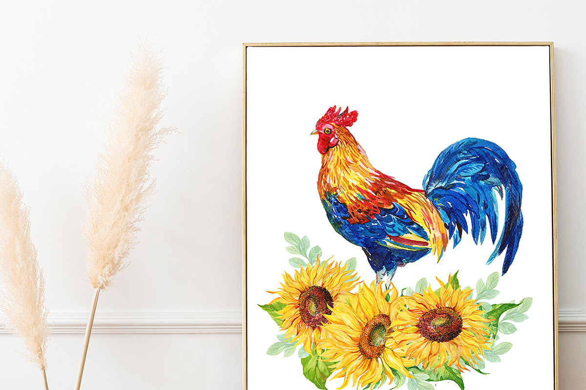 Bird Farm watercolor clipart, an Animal Illustration by MitrushovaArt (Photo 4 of 5)