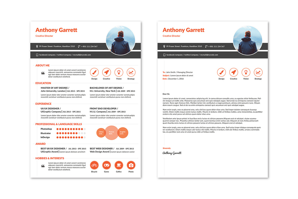 Creative Resume, a Resume Template by KHIDD (Photo 3 of 6)