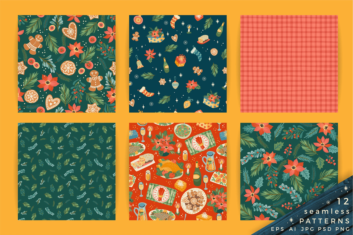 Merry Christmas! Vector collection, a Decorative Illustration by Nadia Grapes (Photo 7 of 11)