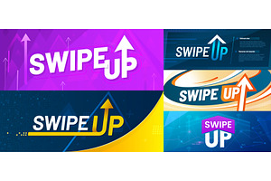 Swipe up social media banners, an Object Illustration by Vector Tradition