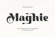 Maghie, a Serif Font by zeenesia (Thumbnail 1 of 12)