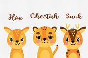 Cute Animals Potrait Illustration 2, an Animal Illustration by Vectorheroes (Thumbnail 2 of 8)