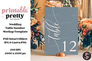 Rustic Floral Table Number Mockup, a Product Mockup by Printable Pretty Studio (Thumbnail 4 of 10)