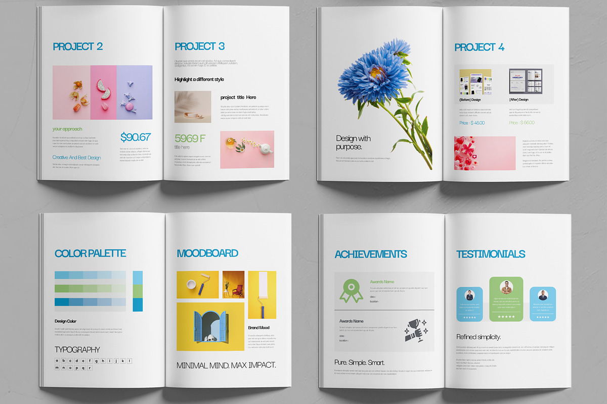 Clean and Modern Portfolio Layout preview 3