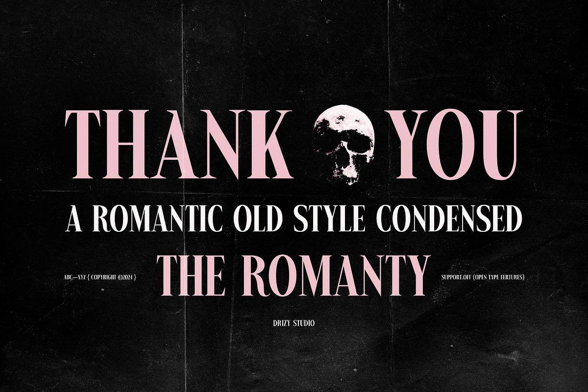 The Romanty – Romantic Old Style, a Serif Font by Drizy (Photo 10 of 10)