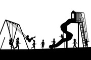 50 Kids Playground Silhouette Bundle, an Illustration by Gfx_Store (Thumbnail 23 of 51)