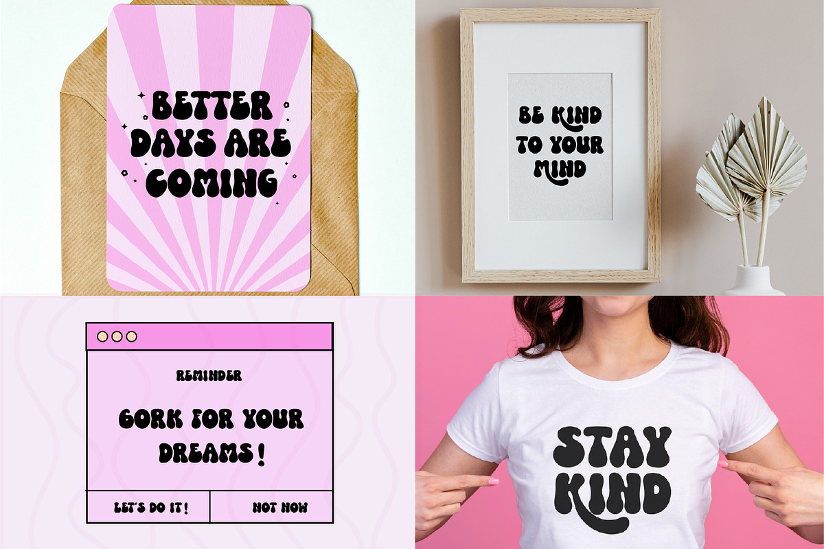 The Modern Groovy Retro Font Bundle, a Handwritten Font by Prestige Artsy Studio (Photo 2 of 9)