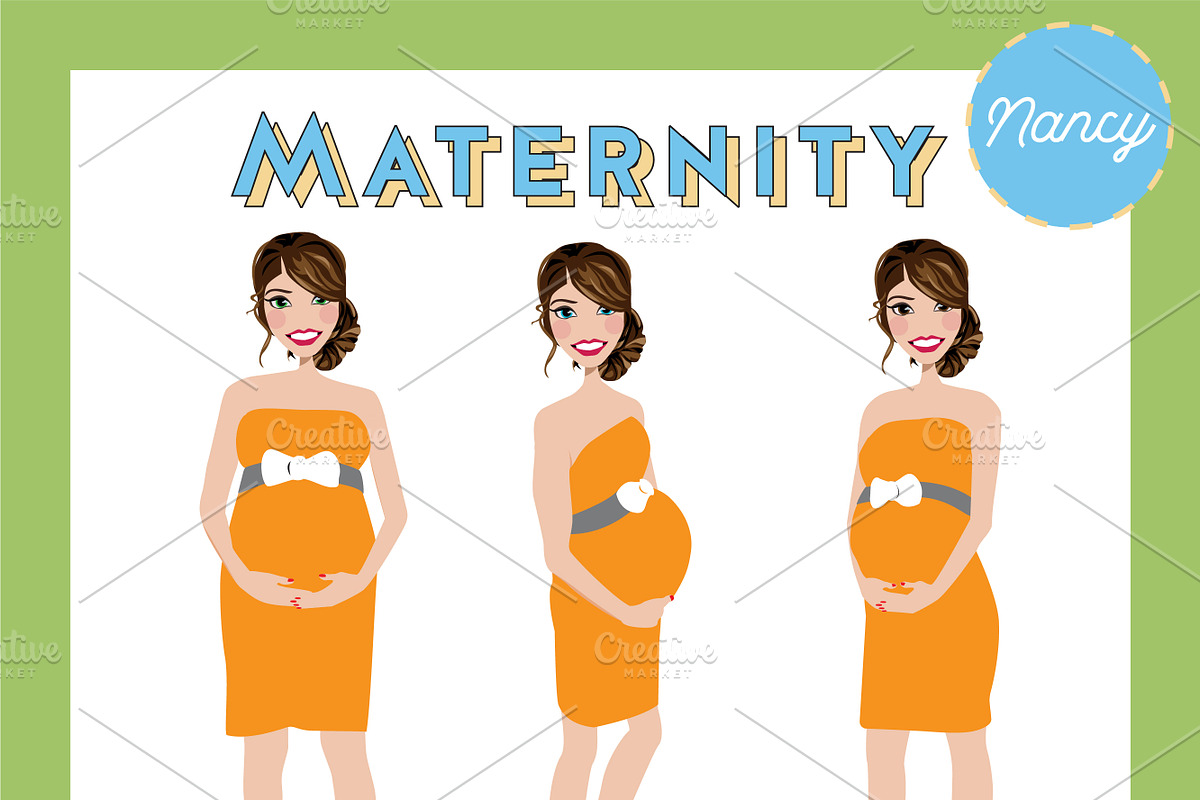 Maternity Pregnant Portrait Creator, a Person Illustration by Lauren Lesley Studio (Photo 28 of 45)