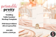 Verona Sunset Table Number Mockup, a Product Mockup by Printable Pretty Studio (Thumbnail 1 of 10)